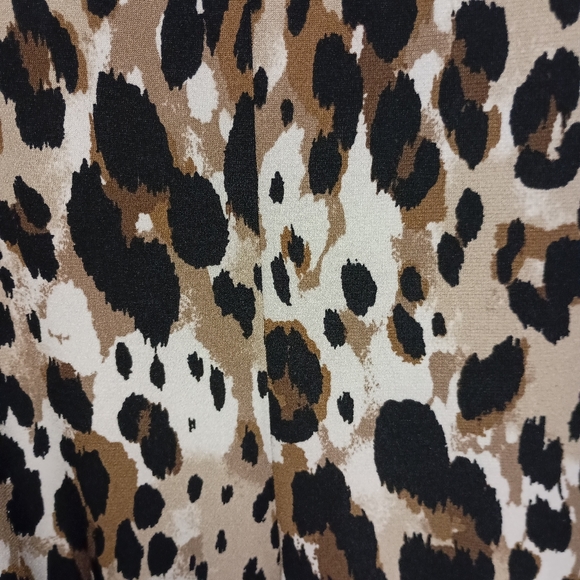 "C"est 1946 animal print wide leg pants sz26/28 - Picture 3 of 5